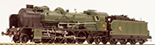French Steam Locomotive Class 141 of the SNCF - Depot MONTLUCON (DCC Sound Decoder)